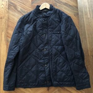 Navy Puffer Military Style Jacket